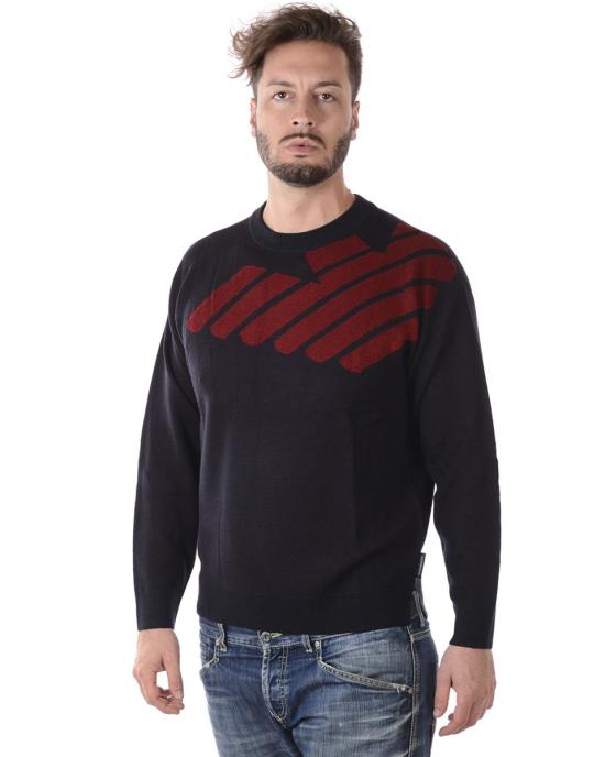  엠포리오 아르마니 스웨터 6Z1MY51MTTZBLUROSSO 922 BLUE - EMPORIO ARMANI