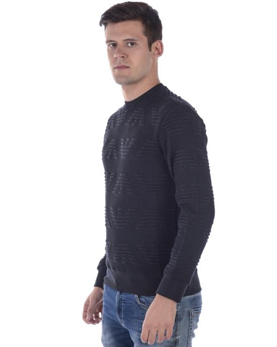  엠포리오 아르마니 스웨터 6Z1MA71J21ZNERO 999 Black - EMPORIO ARMANI