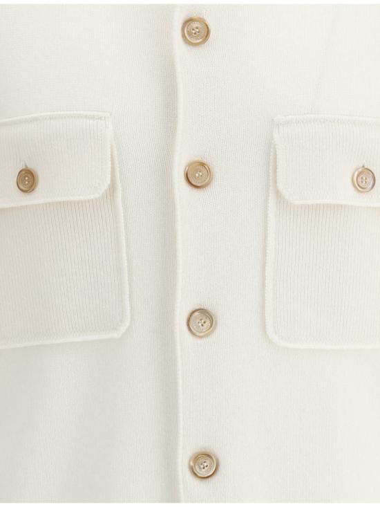 25FW 브루넬로 쿠치넬리 가디건 M22703806 CO312 WHITE - BRUNELLO CUCINELLI