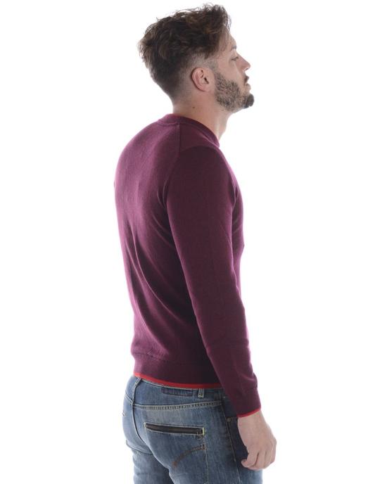  겐조 집업 니트 3AB5CA102BORDEAUX 23 Purple - KENZO