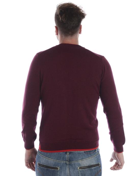  겐조 집업 니트 3AB5CA102BORDEAUX 23 Purple - KENZO