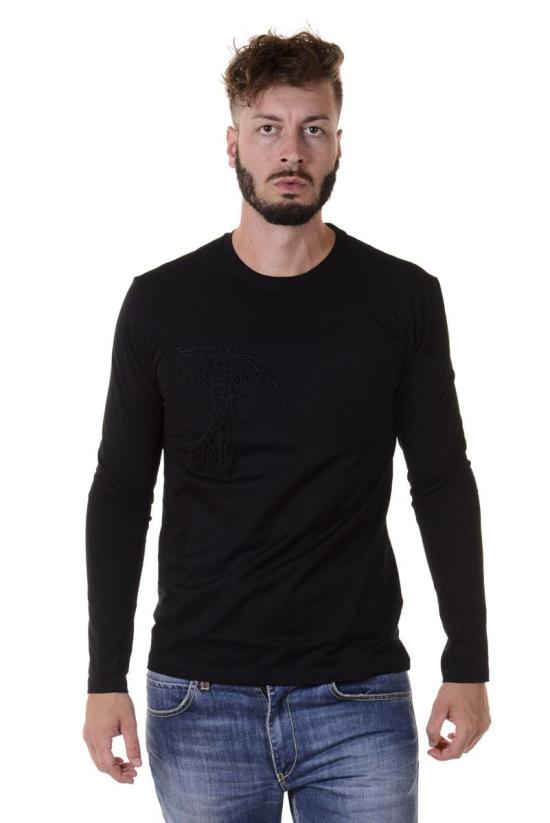  베르사체 긴팔 티셔츠 V800491FVJ00412NERO V1008 Black