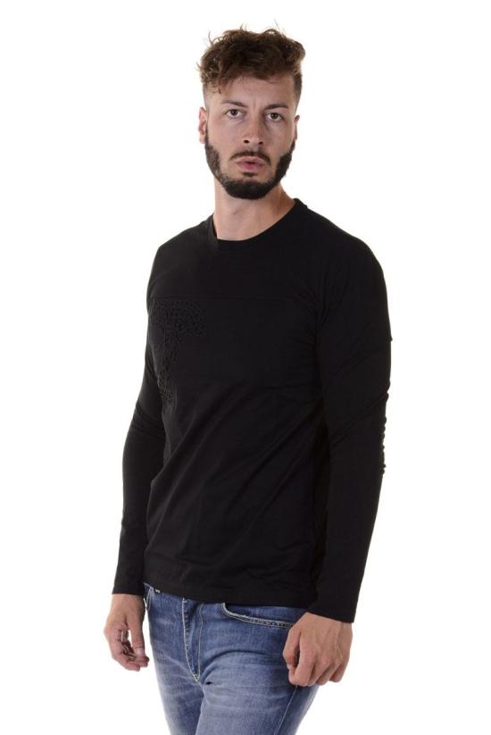  베르사체 긴팔 티셔츠 V800491FVJ00412NERO V1008 Black - VERSACE