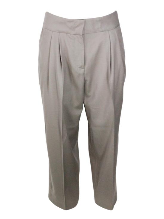 25FW 파비아나 필리피 스트레이트 팬츠 PAD223F2580141 BROWN