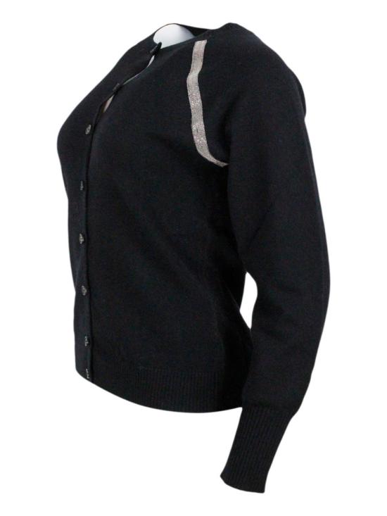 25FW 파비아나 필리피 버튼업 카디건  MAD223F375H740825 Black - FABIANA FILIPPI