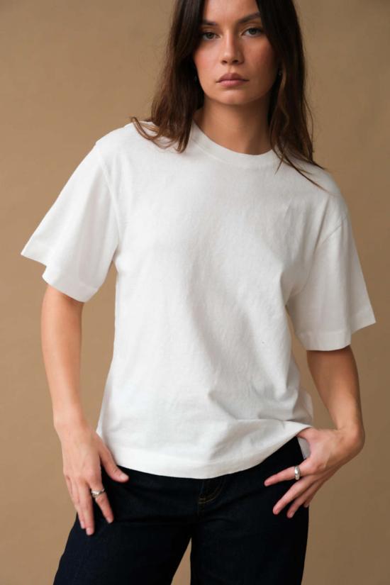  시티즌 오브 휴머니티 반팔 티셔츠 Citizens Of Humanity 골디 티 소프트 화이트