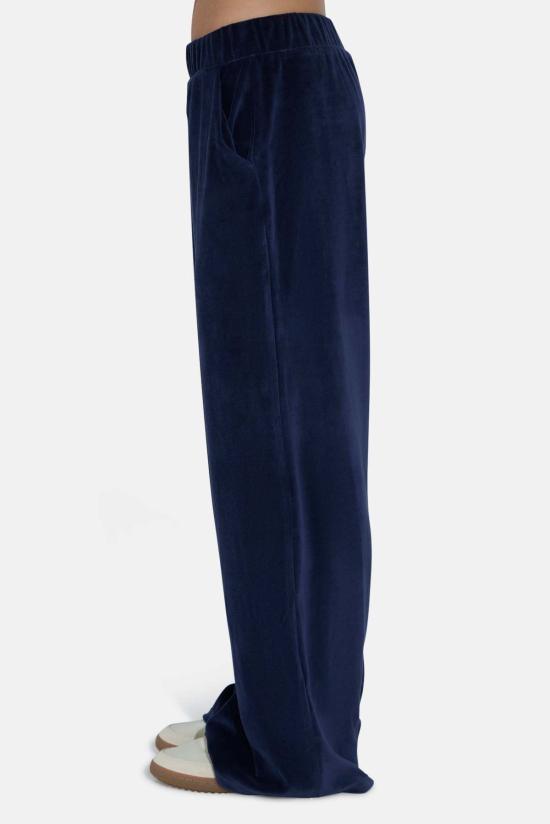  더 타일 클럽 스트레이트 팬츠 타일 클럽 마리 벨루어 팬츠 - THE TILE CLUB