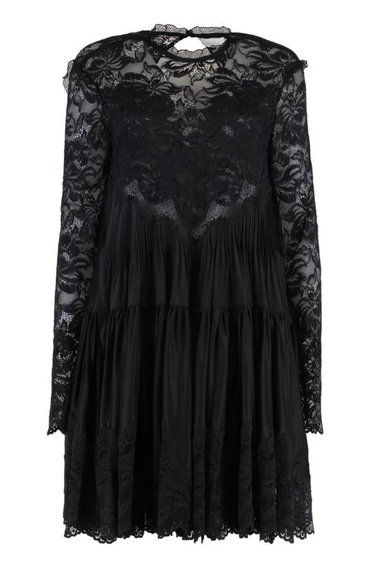 25FW 파코라반 미디 원피스 AJRO137VI0267 P001 Black