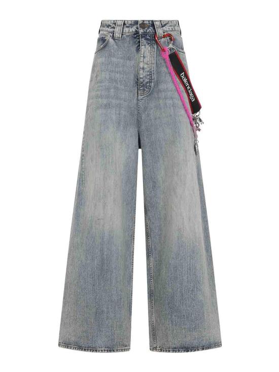  발렌시아가 스트레이트 팬츠 831693TNW655760 Blue