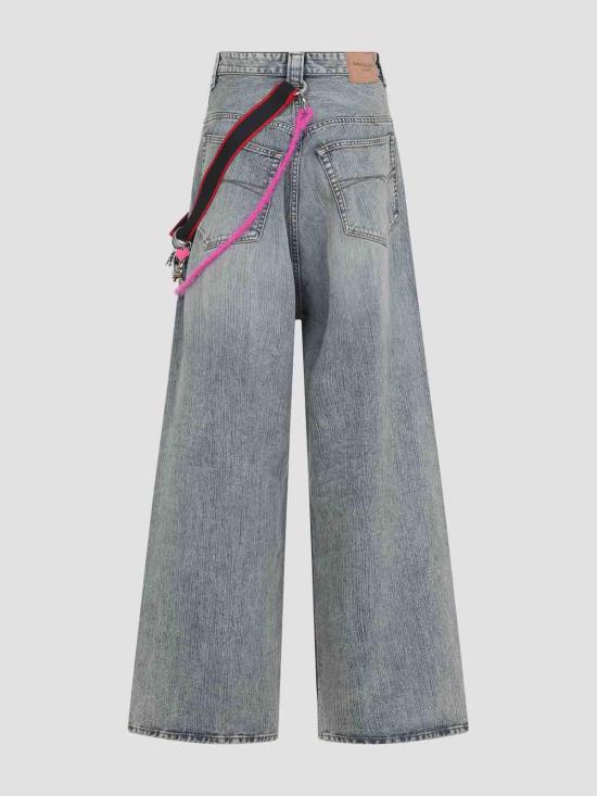  발렌시아가 스트레이트 팬츠 831693TNW655760 Blue - BALENCIAGA