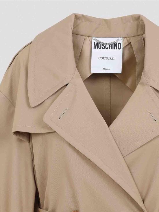 24FW 모스키노 트렌치 코트 242D060854190081 Beige - MOSCHINO