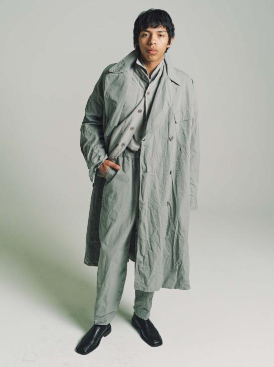  케이시 케이시 자켓 그레이 주름 카드 코튼 더블 브레스티드 아미 - CASEY CASEY