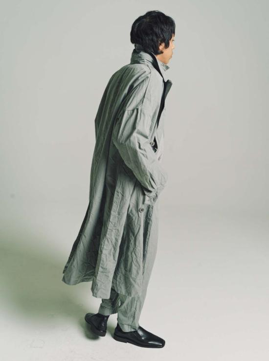  케이시 케이시 자켓 그레이 주름 카드 코튼 더블 브레스티드 아미 - CASEY CASEY