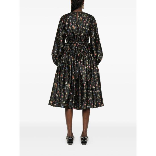 25FW 스티네 고야 미디 원피스 SGD158 2067 MAGAR BLACK PINK - STINE GOYA