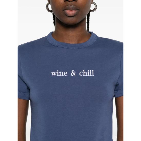 25FW 메종 라비쉬 반팔 티셔츠 YWMONTHERWINEC NAVY BLUE - MAISON LABICHE