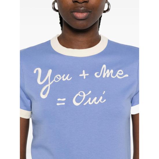 25FW 메종 라비쉬 반팔 티셔츠 YWMONTHERUMEOU PEBLC BLUE - MAISON LABICHE