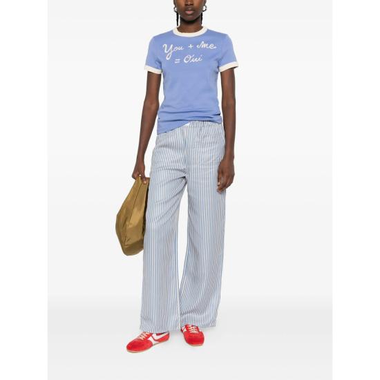 25FW 메종 라비쉬 반팔 티셔츠 YWMONTHERUMEOU PEBLC BLUE - MAISON LABICHE