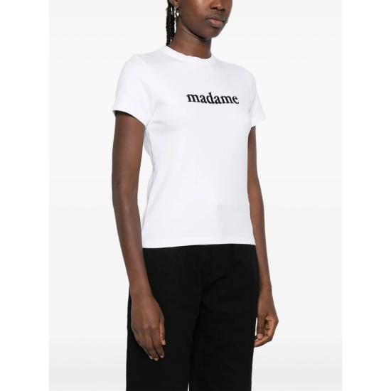 25FW 메종 라비쉬 반팔 티셔츠 YWMONTHERMADAM WHITE - MAISON LABICHE