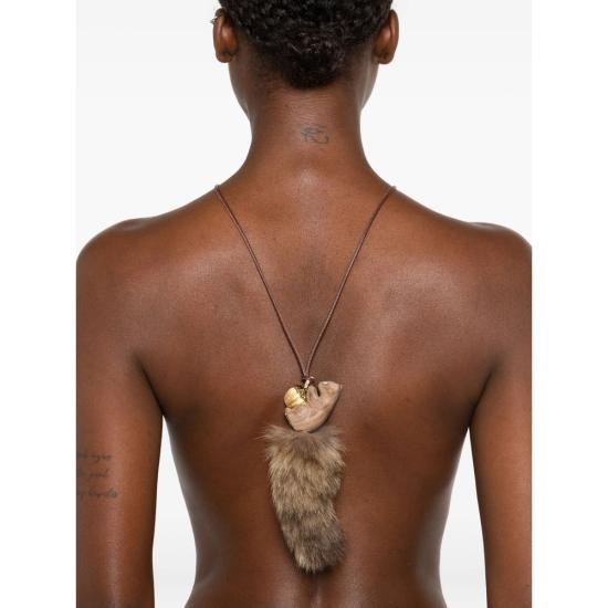 25FW 위민 목걸이/팬던트 25030BRW00NN BROWN - YVMIN