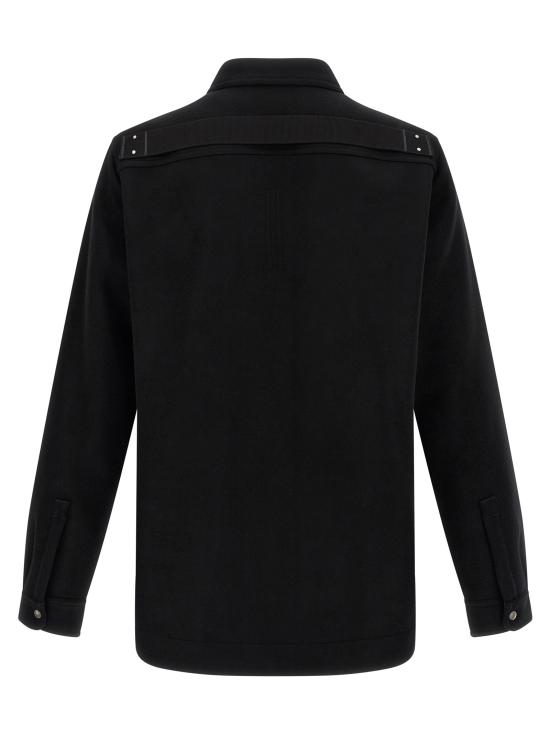 25FW 릭 오웬스 긴팔 셔츠 RU02E1744WSF09 Black - RICK OWENS