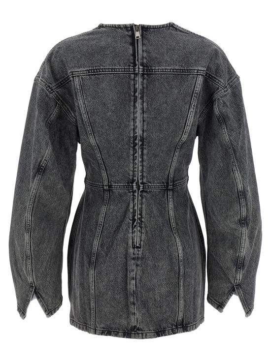 25FW 하이쿠레 미디 원피스 HEW08099DF119L0895L0895 Gray - HAIKURE