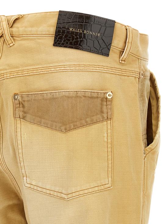 25FW 웨일즈보너 스트레이트 팬츠 UA25DE12CO01800 Beige - WALES BONNER