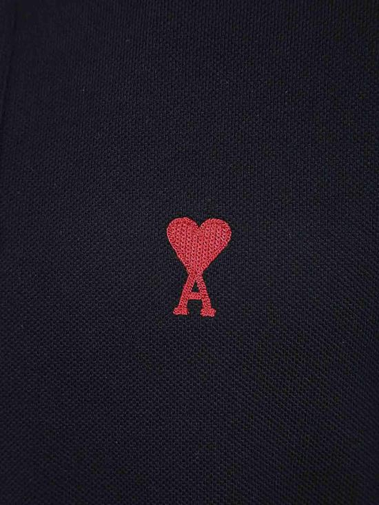 26SS 아미 스몰 하트 로고 폴로 셔츠 BFUPL001760001 Black - AMI