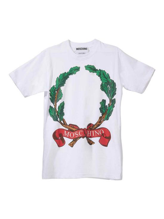 27SS 모스키노 반팔 티셔츠 70254411001 White