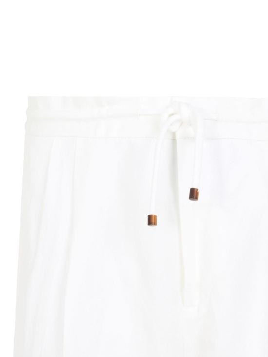 26SS 브루넬로 쿠치넬리 스트레이트 팬츠 MH255E1710C1900 White - BRUNELLO CUCINELLI