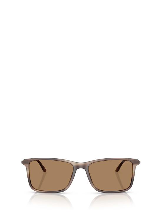 26FW 조르지오 아르마니 선글라스 AR8218 6167M4 MATTE STRIPED BROWN