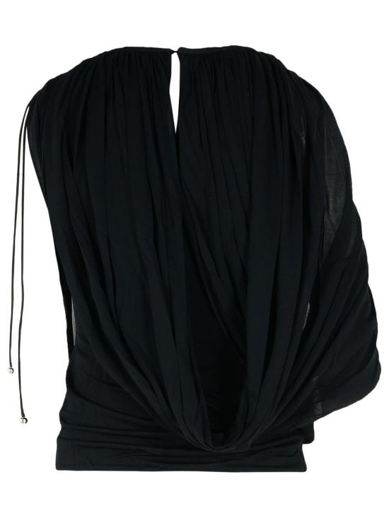 25SS 랑방 민소매 티셔츠 RW TO0046 6033 P2510 Black - LANVIN