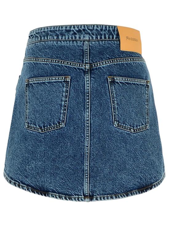 25SS JW앤더슨 숏 스커트 DK0026 PG1619172 Blue - JW ANDERSON