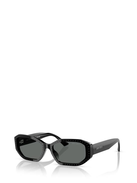 26FW 지미추 선글라스 JC5021BU 501787 BLACK CRYSTAL JET - JIMMY CHOO