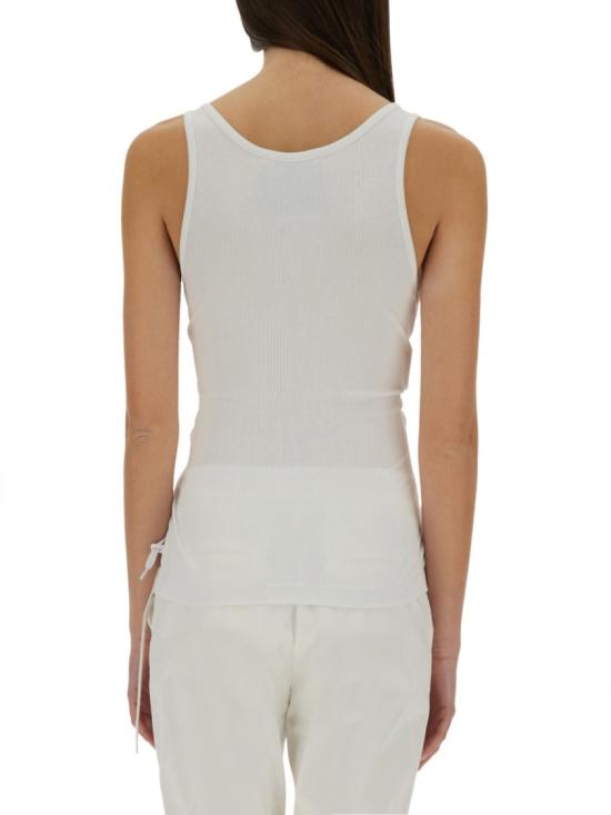  모스키노 민소매 티셔츠 12060445 0001 White - MOSCHINO
