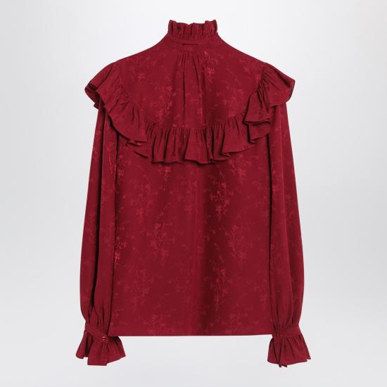 25FW 생로랑 블라우스 831783Y4K35 Red - SAINT LAURENT