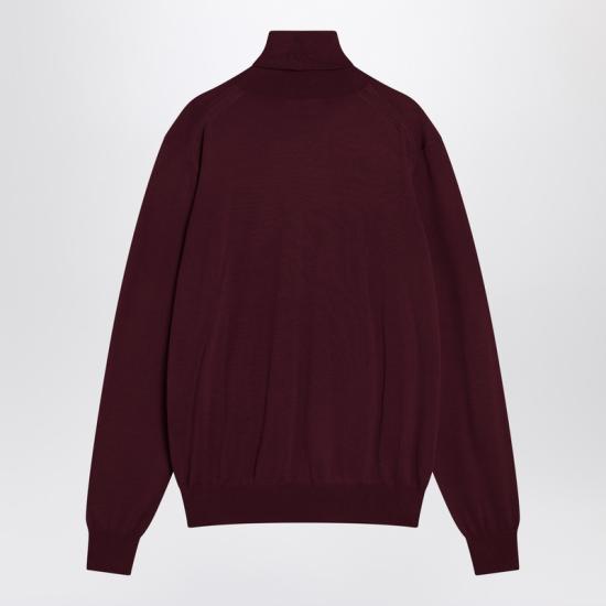  생로랑 긴팔 티셔츠 821739Y76GM Burgundy - SAINT LAURENT