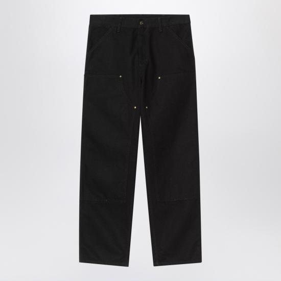 25FW 칼하트 WIP 디어본 캔버스 더블 니 팬츠 I031501CO Black