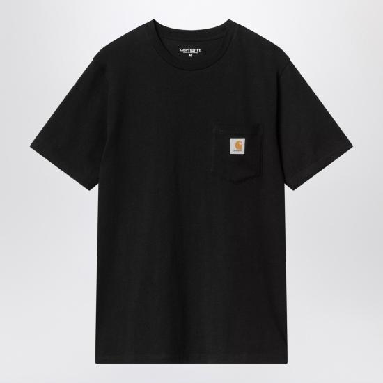 25FW 칼하트 WIP 숏슬리브 포켓 티셔츠 I030434CO Black