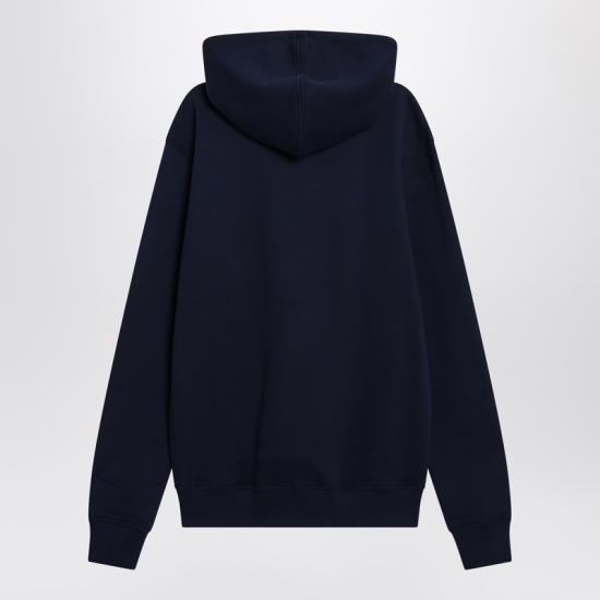  아미 후드 티셔츠 BFUSW235U730 Blue - AMI