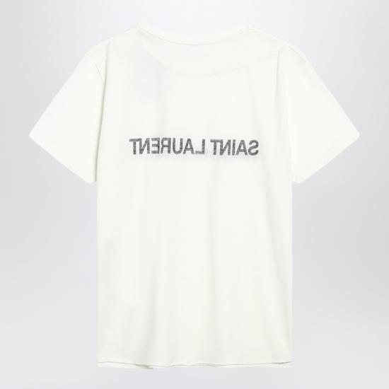 25FW 생로랑 리버스 티셔츠 663278Y37AW White - SAINT LAURENT