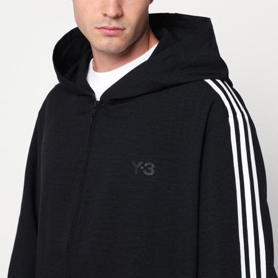 25FW 아디다스 Y3 후드 티셔츠 JW7354PL Black - ADIDAS Y3