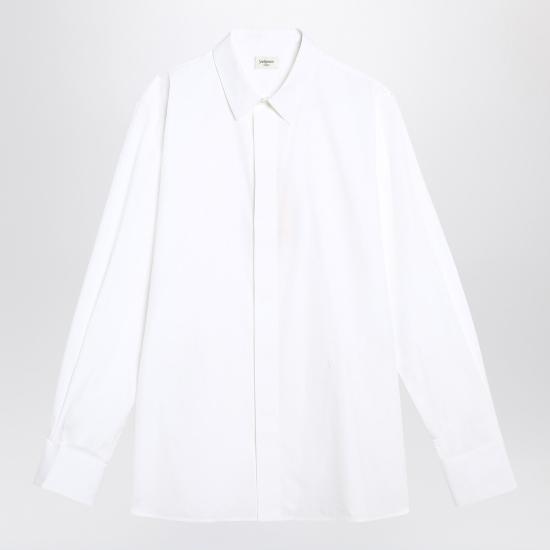 25FW 생로랑 후드 티셔츠 826821Y217W White