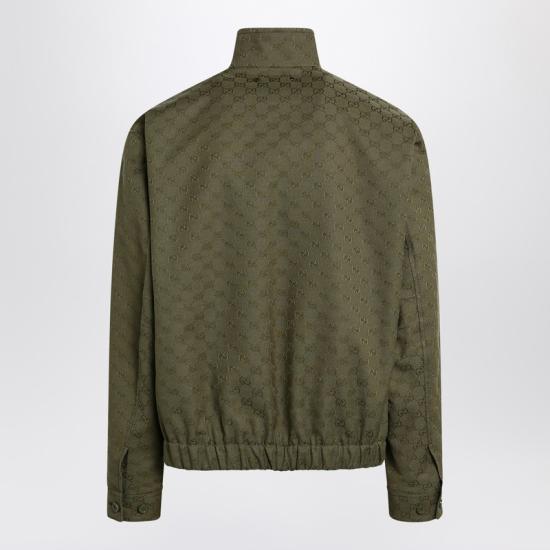  구찌 모노그램 패브릭 봄버 재킷 833484ZAF4S Green - GUCCI