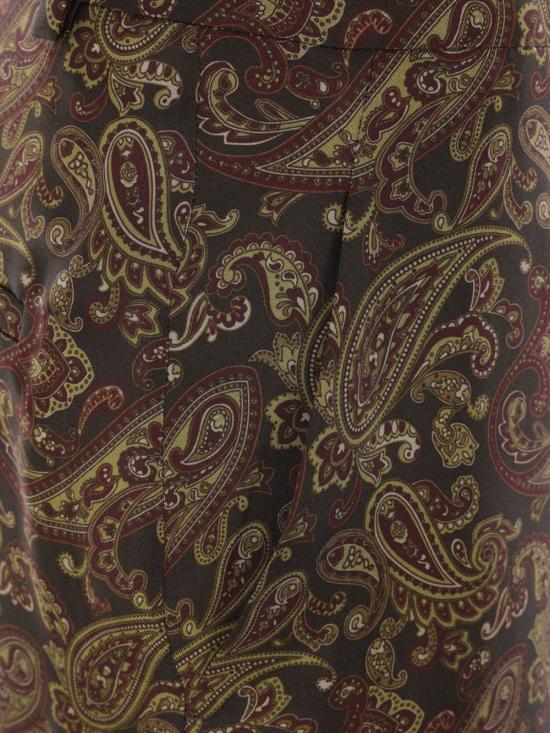 25SS 생로랑 스트레이트 팬츠 820232 Y6K901355 KAKI BORDEAUX - SAINT LAURENT