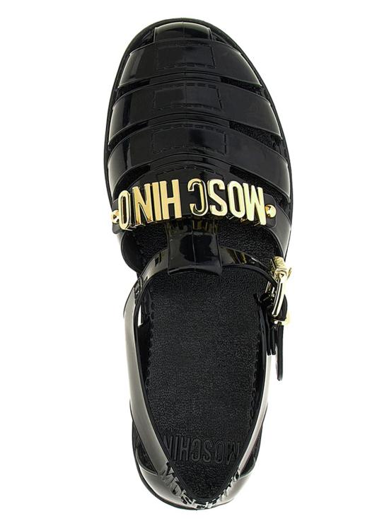 25FW 모스키노 샌들 MA16501G1MM20 000 Black - MOSCHINO