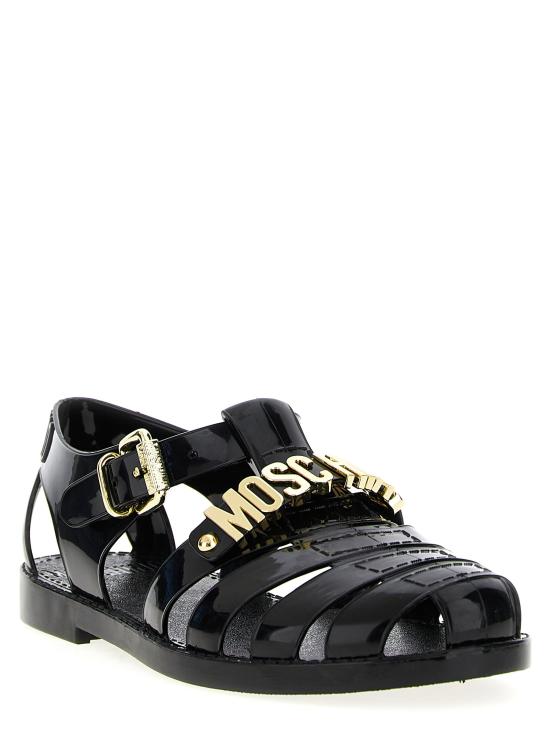 25FW 모스키노 샌들 MA16501G1MM20 000 Black - MOSCHINO