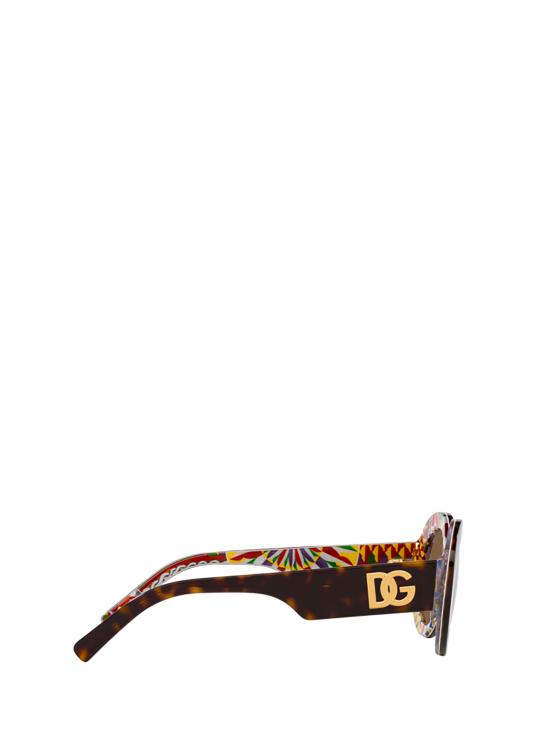 26FW 돌체앤가바나 선글라스 DG4448 321773 HAVANA ON WHITE BARROW - DOLCE & GABBANA