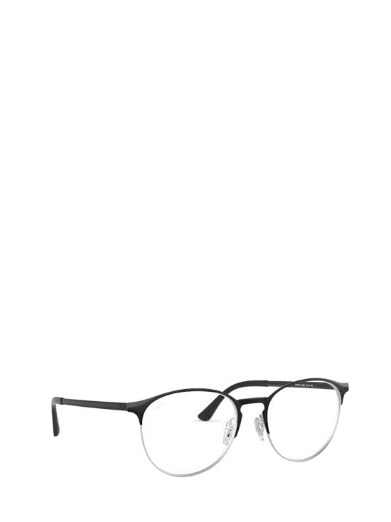25FW 레이밴 안경 RX6375 2861 BLACK ON SILVER - RAY BAN