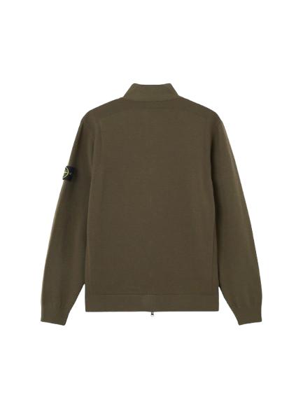 25FW 스톤 아일랜드 집업 니트 K2S15 5100062 S00A1 V0054 Military green - STONE ISLAND