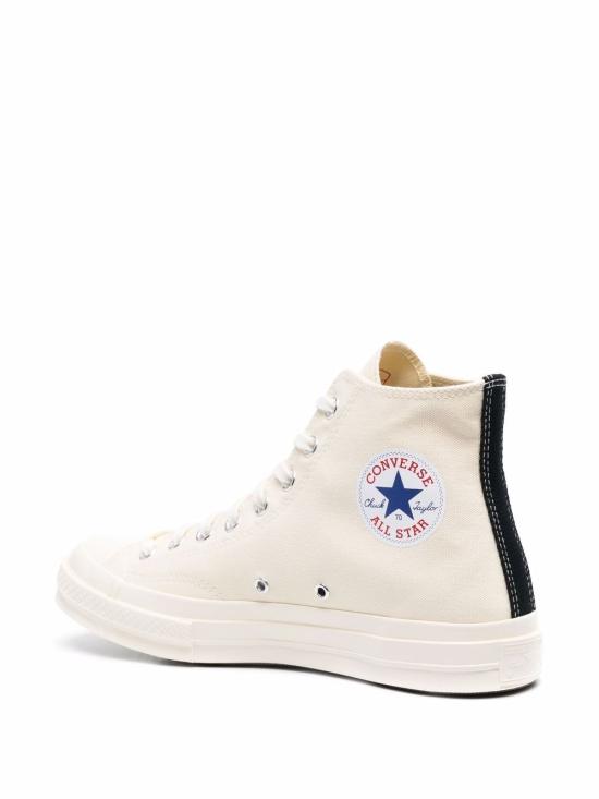  꼼데가르송 플레이 X 컨버스 하트 척테일러 하이탑 P1K112 White - COMME DES GARCONS PLAY CONVERSE